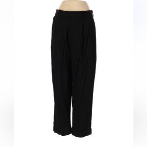 Everlane Black Lyocell Pleated Straight Leg Ankle Pants Size 2